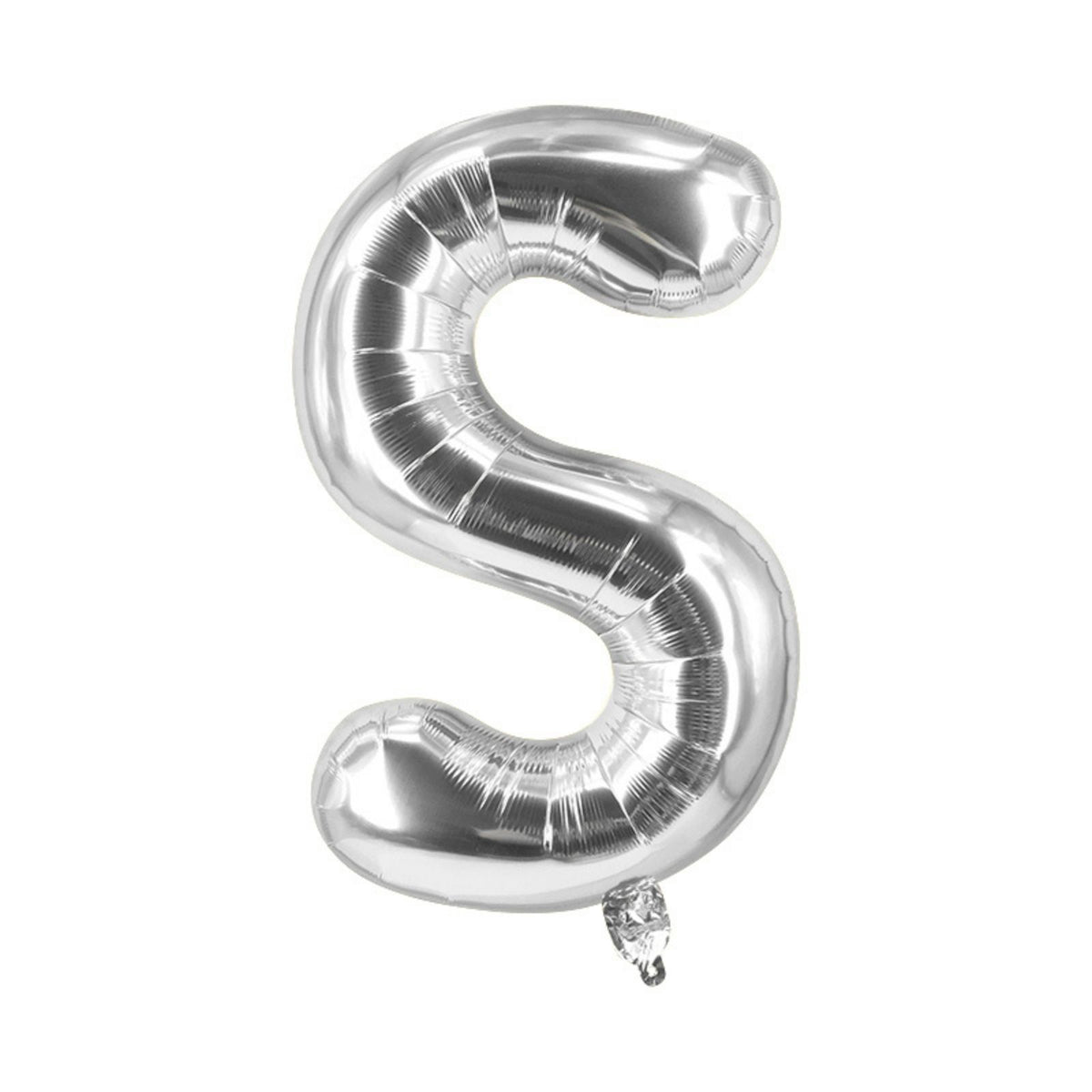 Buchstabenballon S Silbrig Geburtstagsparty Ballon Folienballon 80cm