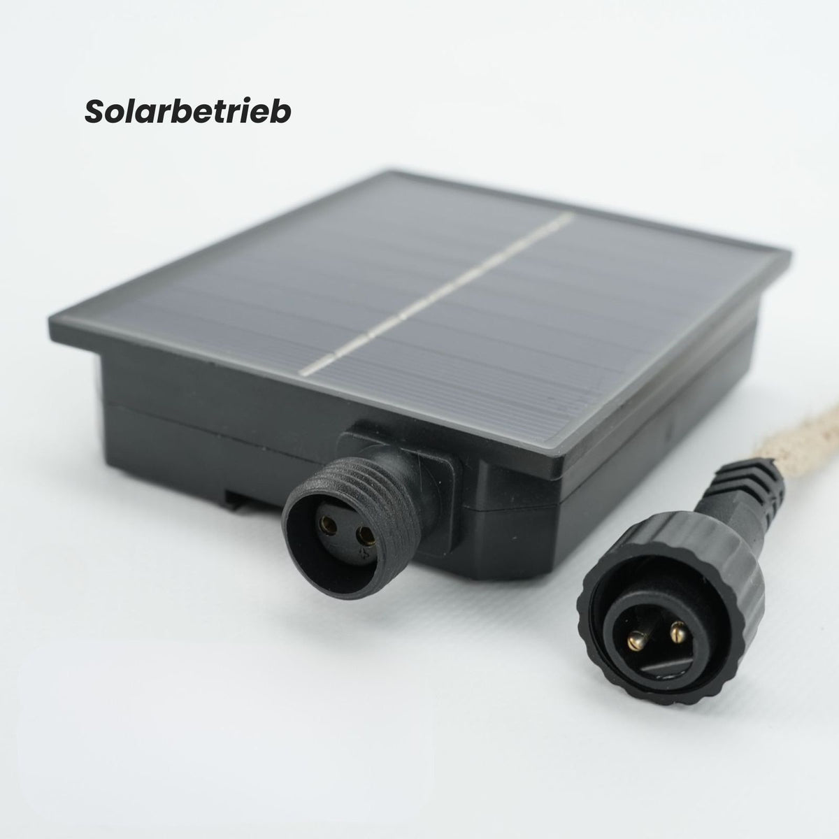 LED-Hanfseil-Dekoleuchte 5m Gartenbeleuchtung Solarleuchte Gartenlicht