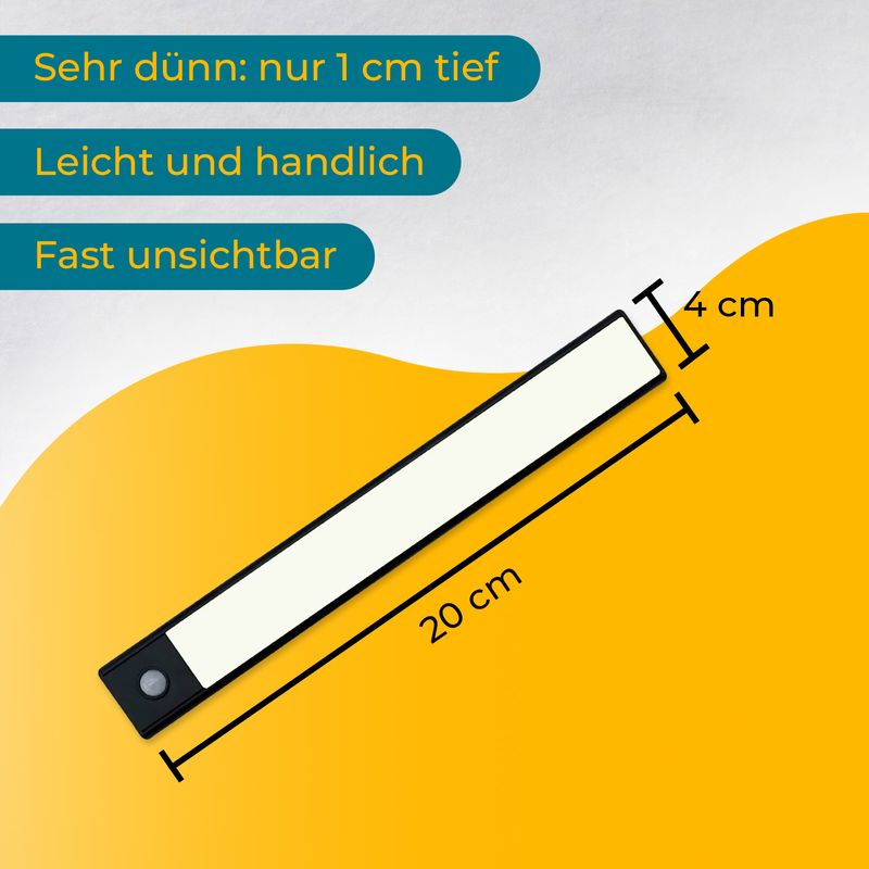 Lichtleiste Licht Leuchte Nachtlicht Lampe Bewegungsmelder LED
