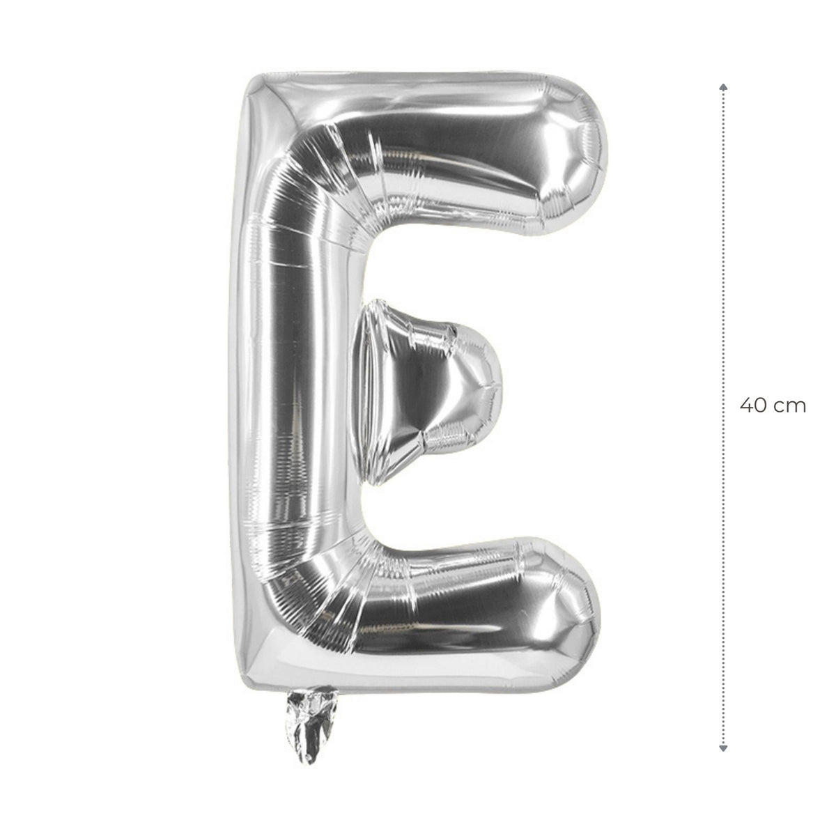 Buchstabenballon E Silbrig Geburtstagsparty Ballon Folienballon 40cm