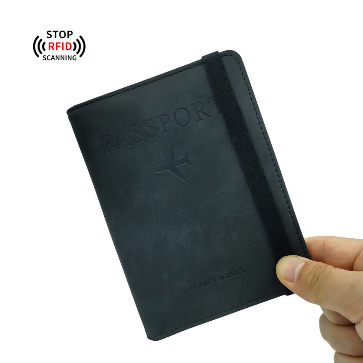Reisepasshülle mit RFID Blocker Passport-Wallet Passetui Reisepass-Schutzhülle