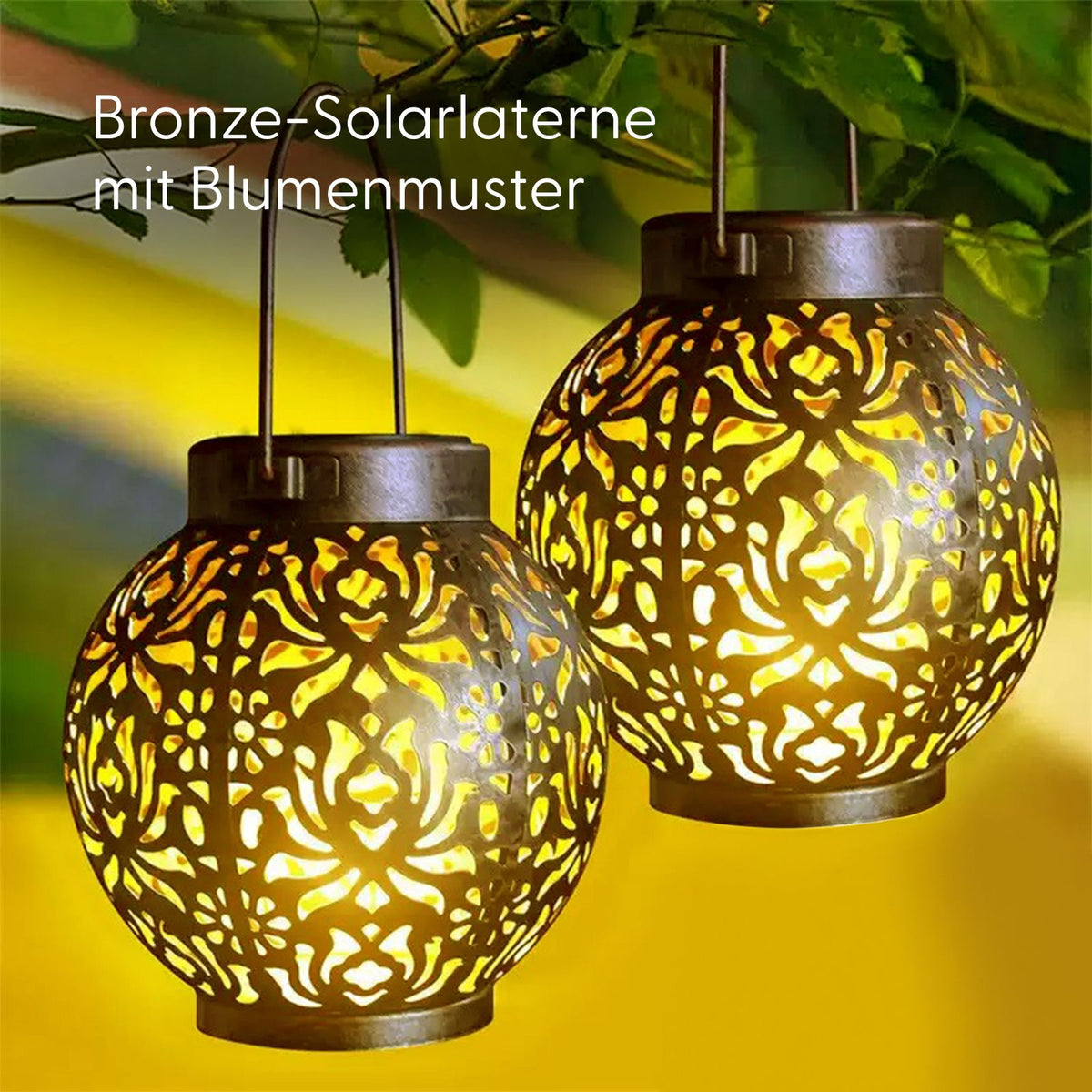 Outdoor Solarleuchte Gartenlaterne Solarlampe LED Laterne Solarlaterne