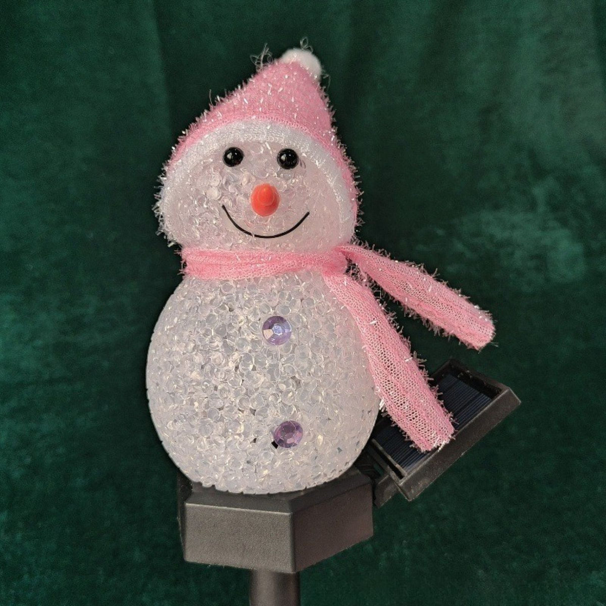 LED Solarlampe Schneemann Gartenbeleuchtung Dekoleuchte Solarleuchte