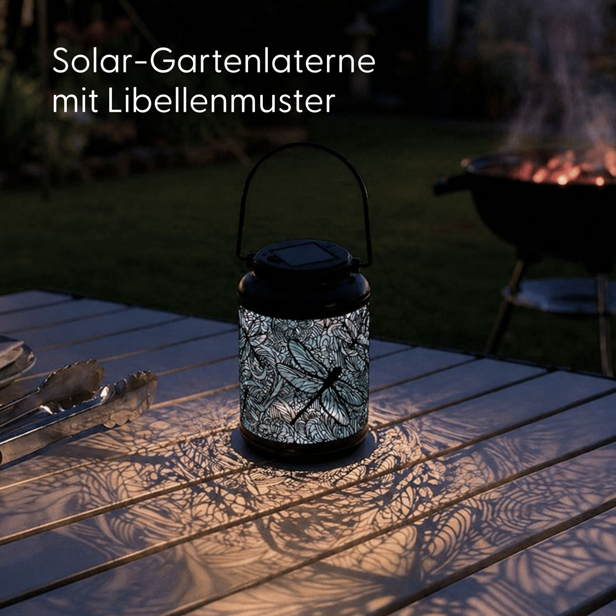 Solar-Gartenlaterne LED Laterne Solarleuchte Dekoleuchte Solarlampe