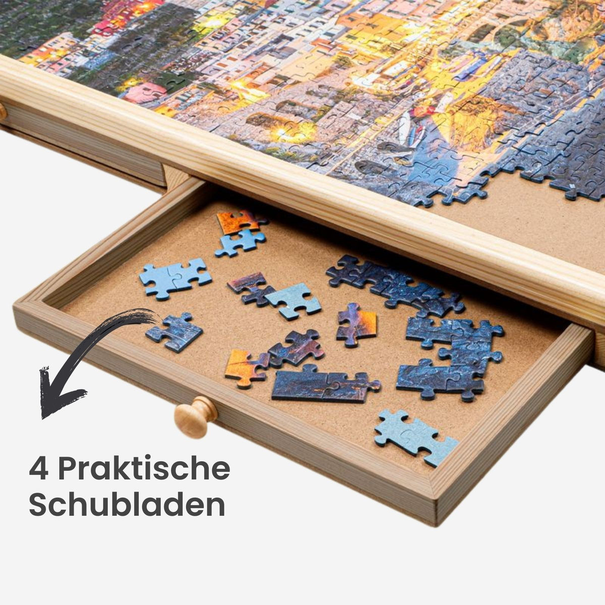 Puzzlebrett für 1000 Teile mit Auszügen Puzzletafel Puzzleunterlage
