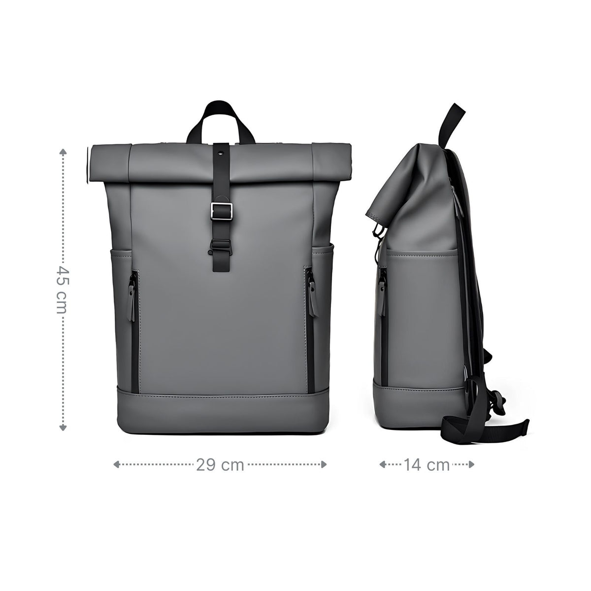 Laptop-Rucksack Roll-Top-Rucksack Roll-Top-Backpack Roll-Up-Rucksack
