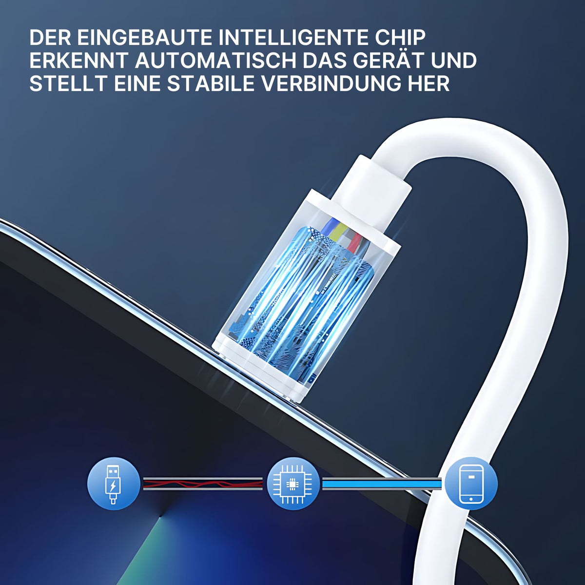 5-in-1 Kabelbox Adapter-Box USB-Etui Datenkabel-Set USB-Reisehülle