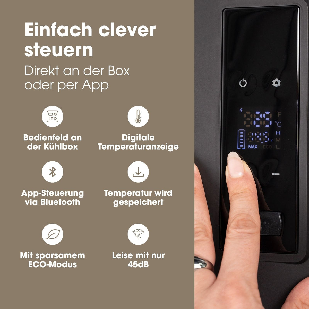Kompressor-Kühlbox 20L Camping-Kühlschrank Auto-Kühlbox Gefrierbox