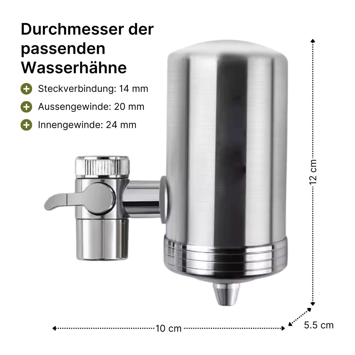 Wasserhahnfilter Küchenarmatur-Wasserfilter Leitungswasser-Reiniger