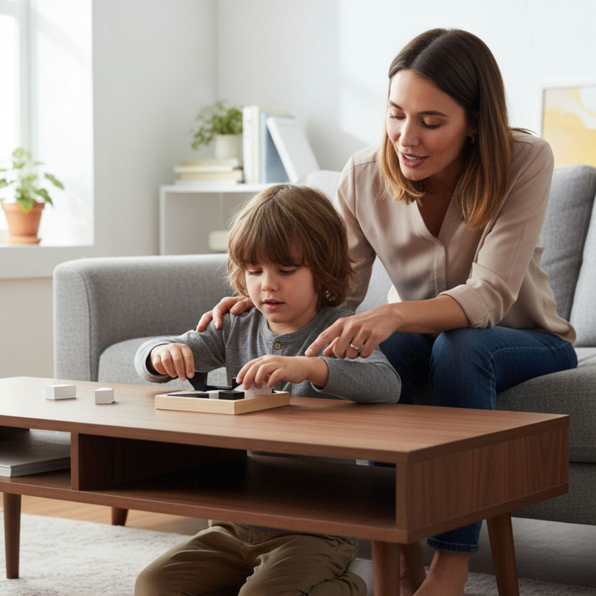 Holz-Puzzle für Kinder Holzblock-Puzzle Lernspielzeug Pädagogisches Spielzeug