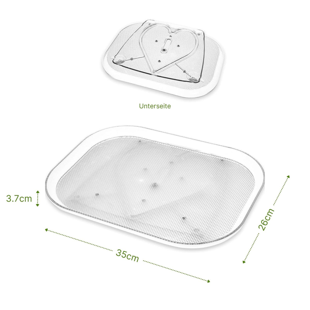 Kühlschrank-Drehteller Drehplatte Aufbewahrungs-Tablett Organizer