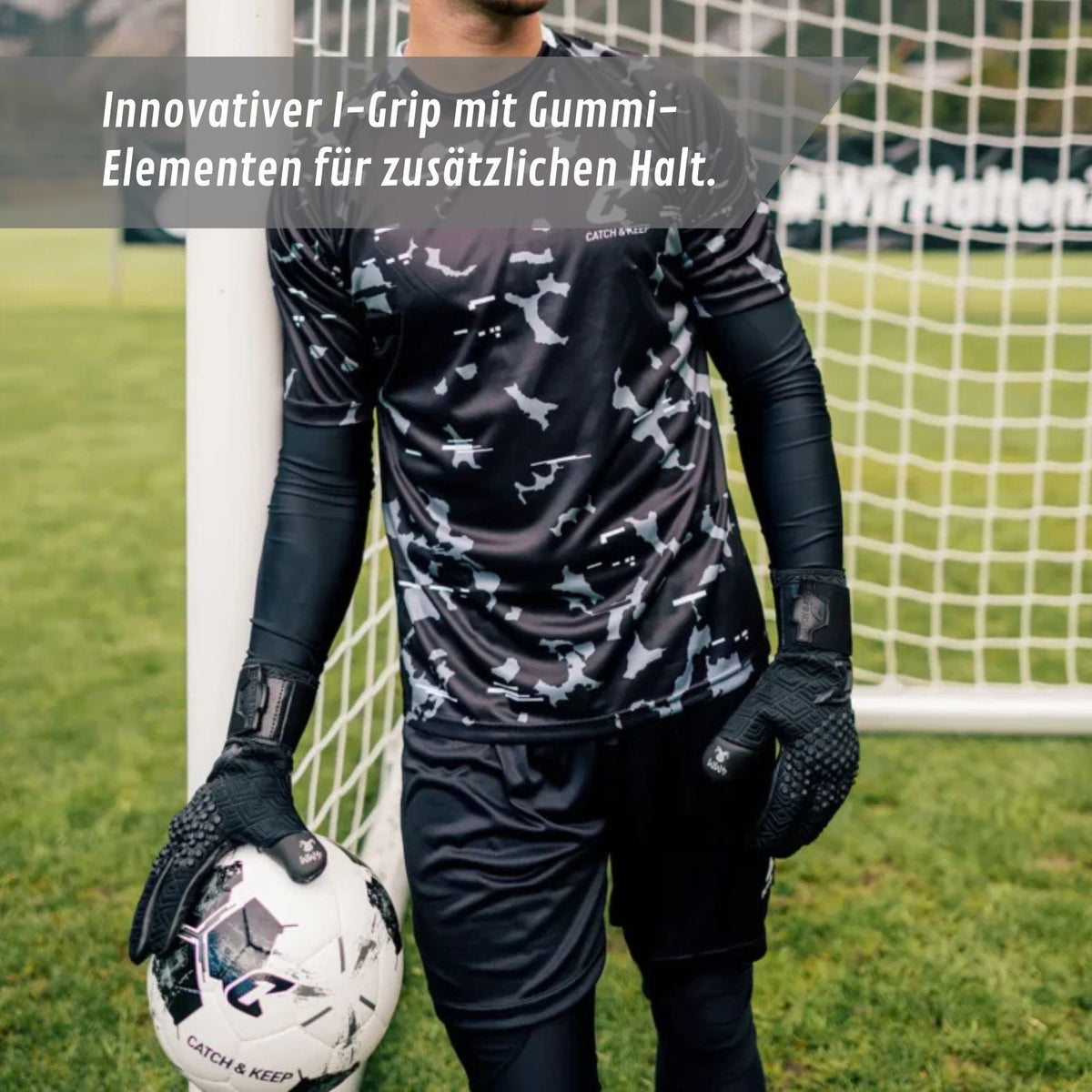 Fussballhandschuhe Nero Deep Dark Gr. 12 Torwart Goalie Handschuhe