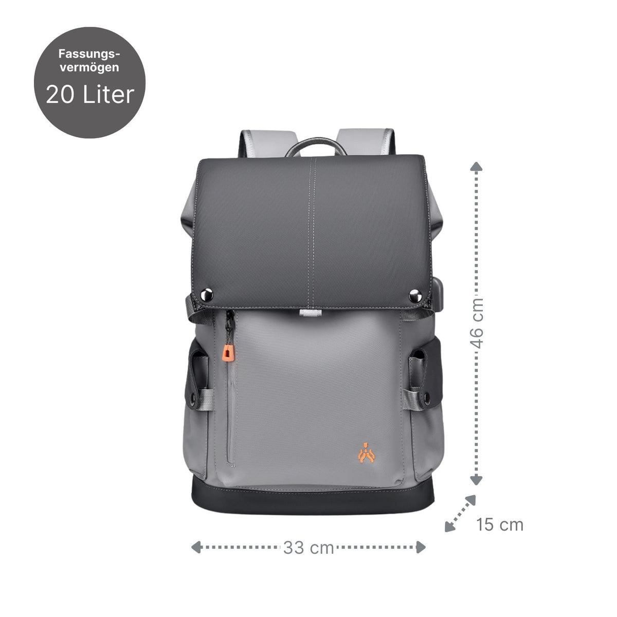 Business-Rucksack Laptop-Rucksack Tagesrucksack USB-Ladeanschluss-Rucksack