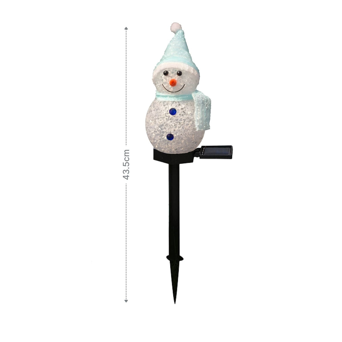 LED Solarlampe Schneemann Solarleuchte Gartenbeleuchtung Dekoleuchte
