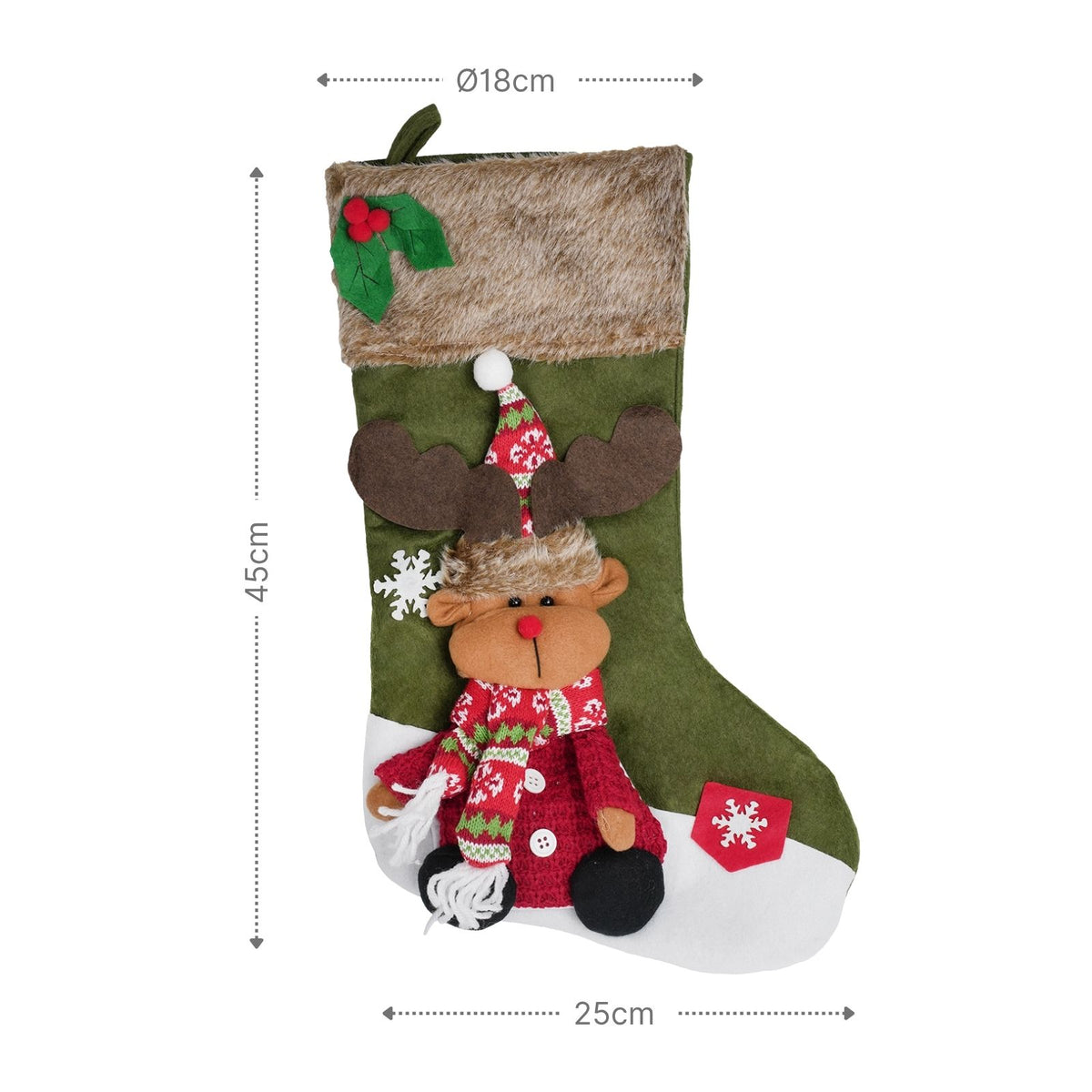 Weihnachtsstrumpf Weihnachtsdeko Weihnachtsstiefel Nikolausstrumpf