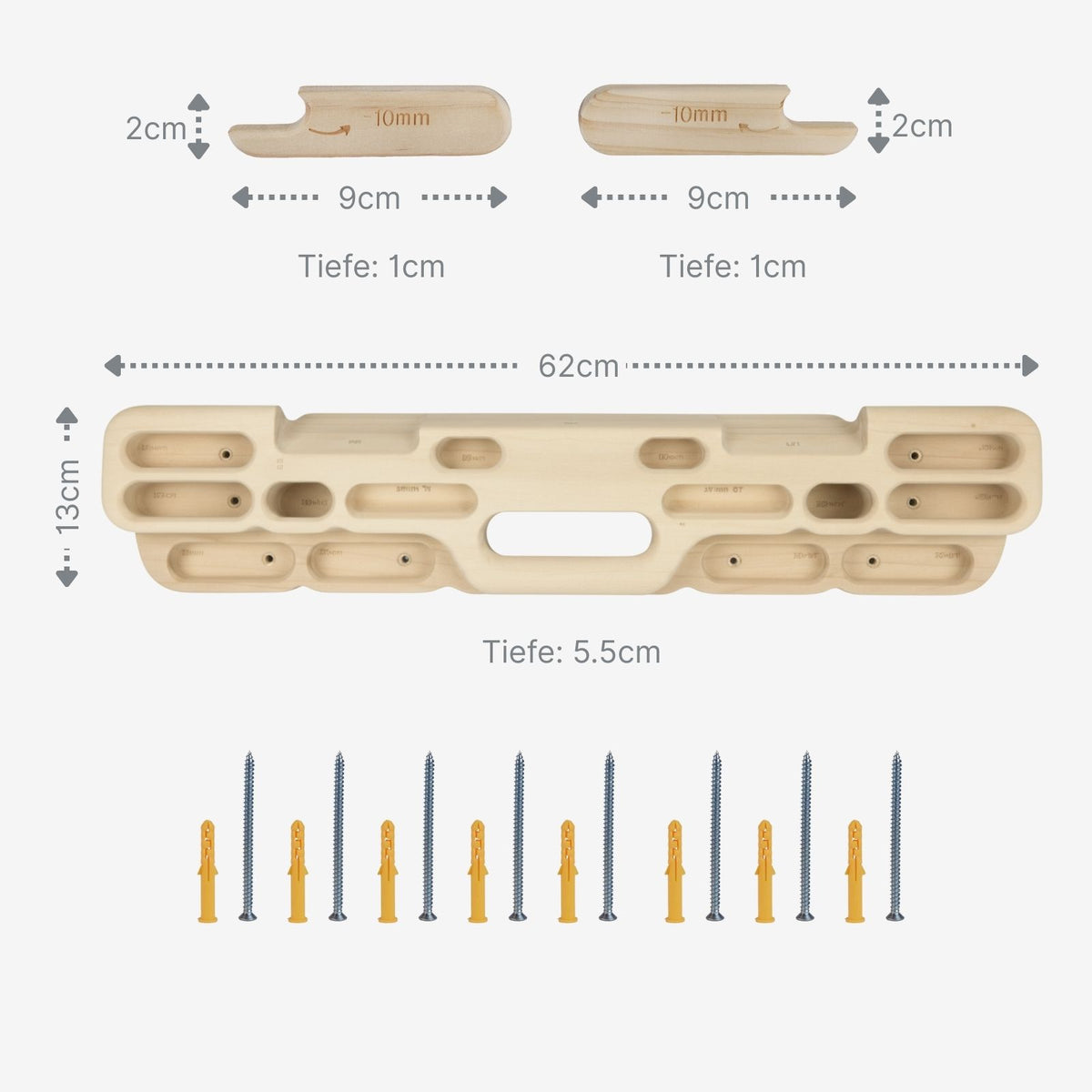 Hangboard Kletterbrett Fingerboard Kletterzubehör Trainingsboard