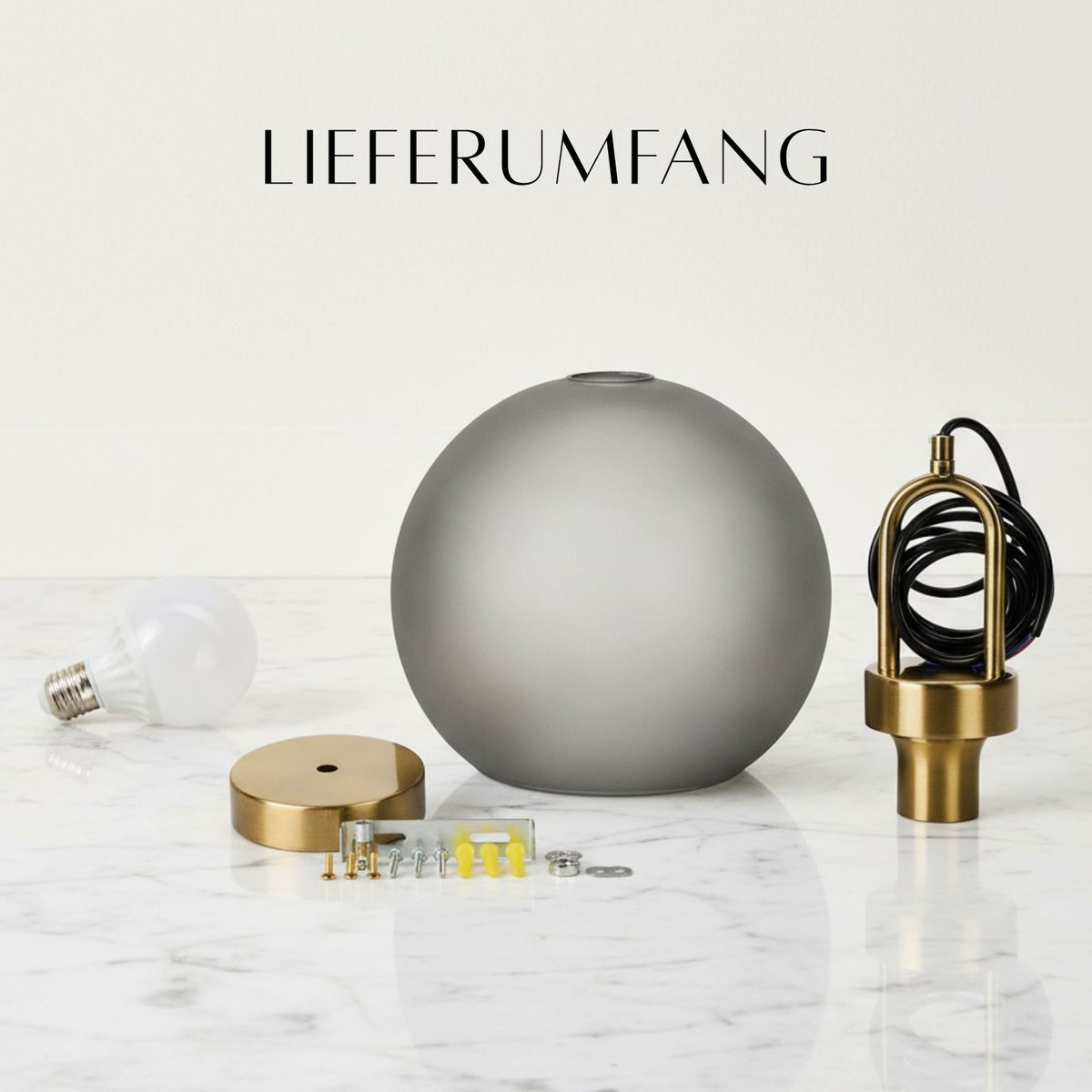 Milchglas-Deckenleuchte Deckenlampe Hängelampe Pendelleuchte Lampe