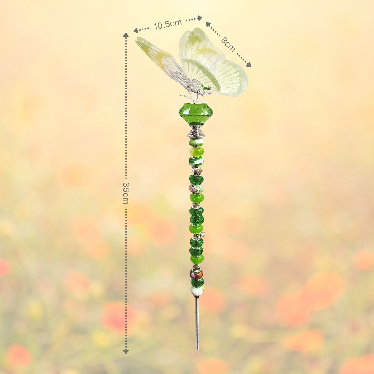 6er Set Gartenstecker Schmetterling Dekostecker Deko-Schmetterling