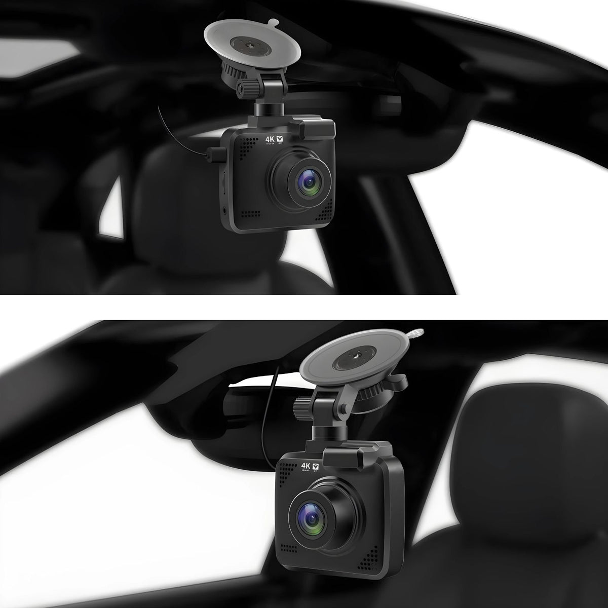 4K Dual-Dashcam mit Hardwire-Kit Onboard-Kamera mit Stromanschluss-Set