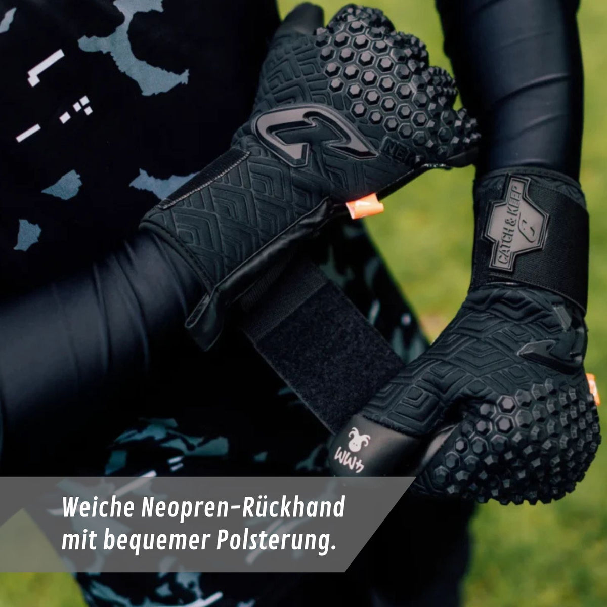 Fussballhandschuhe Nero Deep Dark Gr. 12 Torwart Goalie Handschuhe