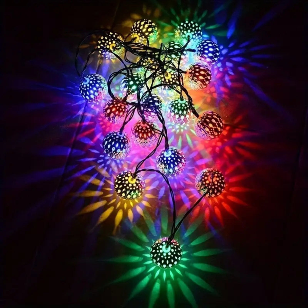 Orientalische Deko 4.8m Marokkanische LED Solar Lichterkette