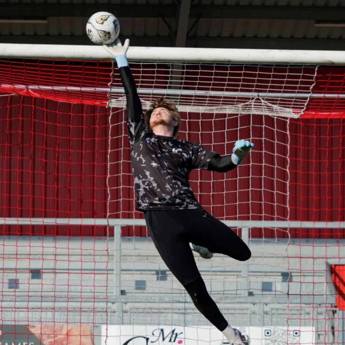 Fussballhandschuhe Aero Virx Blue Gr. 8 Torwart Goalie Handschuhe