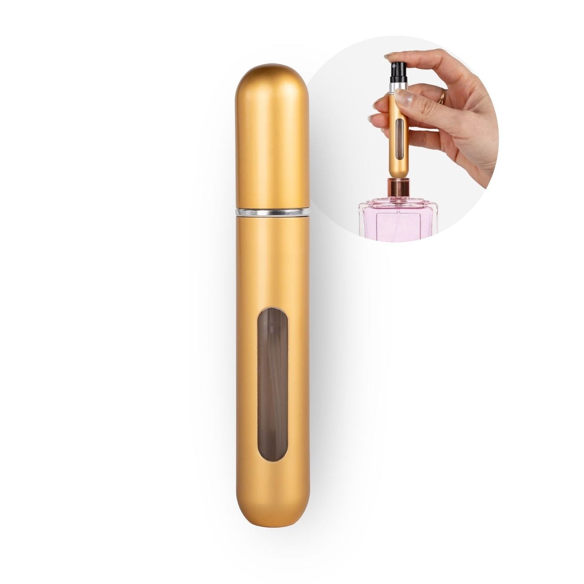 8ml Mini-Parfümzerstäuber Parfum Vaporisateur Matt-Goldig