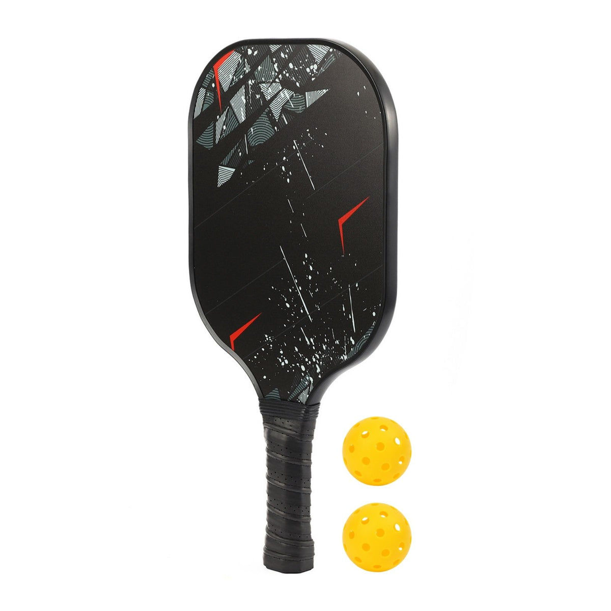 3-tlg. Set Pickleball-Schläger Racketsport-Schläger Padelschläger mit Bällen