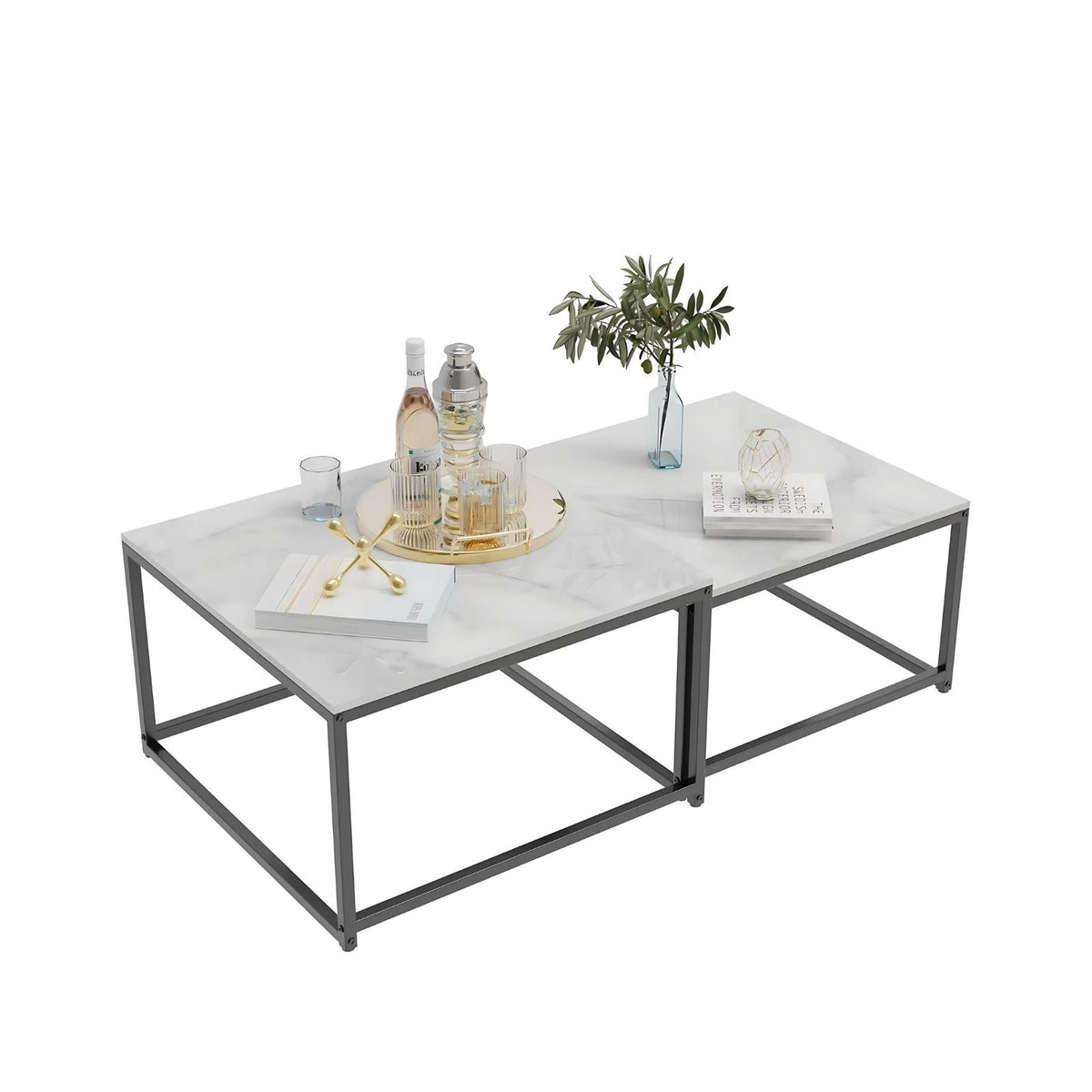 2er Set Couchtisch Wohnzimmertisch Beistelltisch Satztisch Kaffeetisch