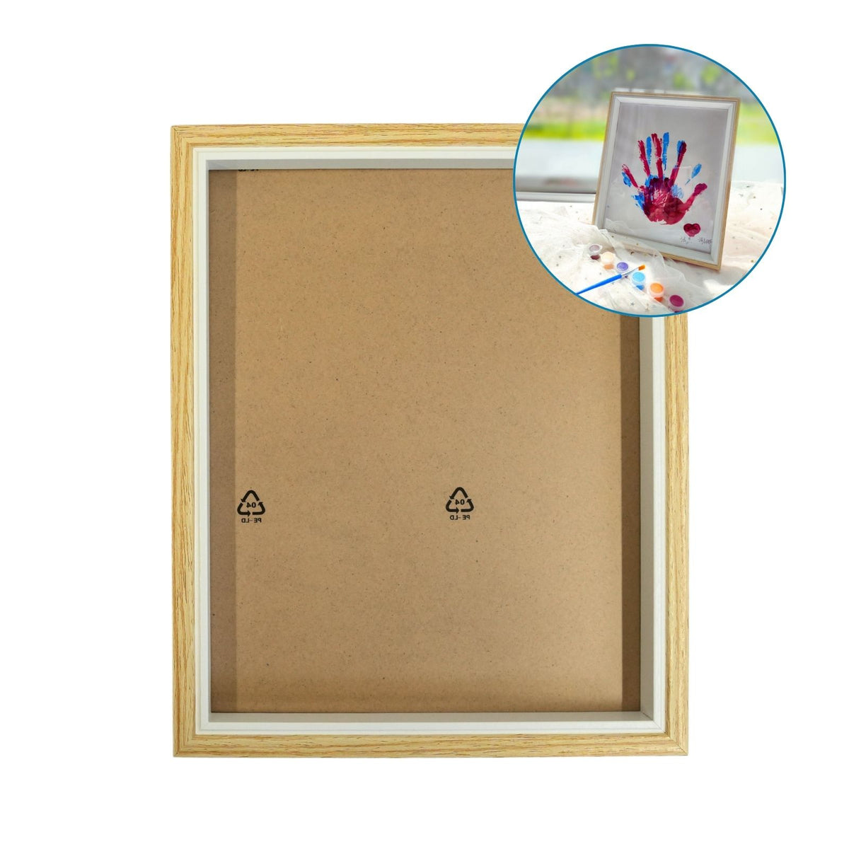 Handabdruck-Bilderrahmenset Bastelset Handabdrücke Baby Hand- und Fussabdruck-Set