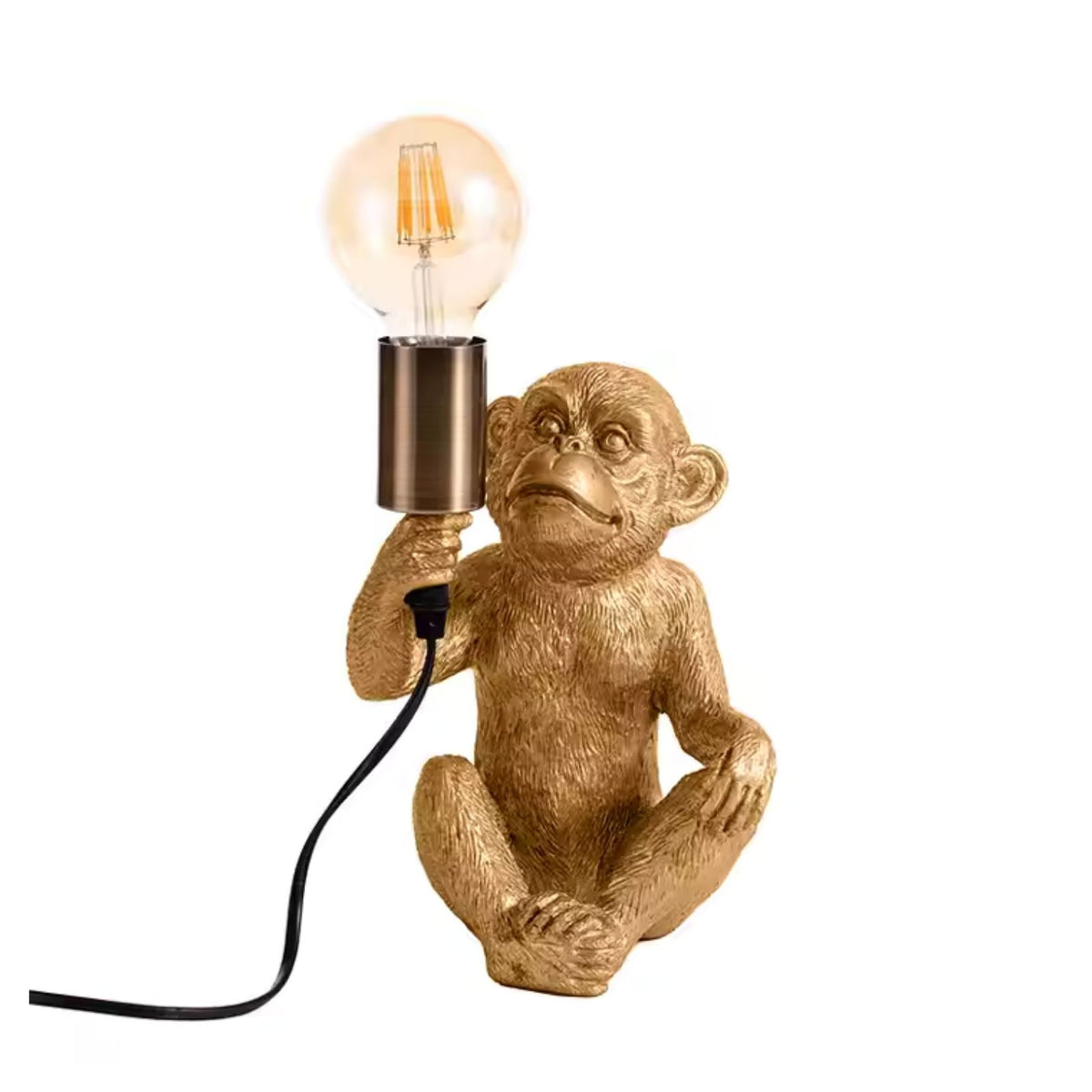 Affenlampe Nachttischlampe Tiermotiv-Beleuchtung Affen-Dekoleuchte