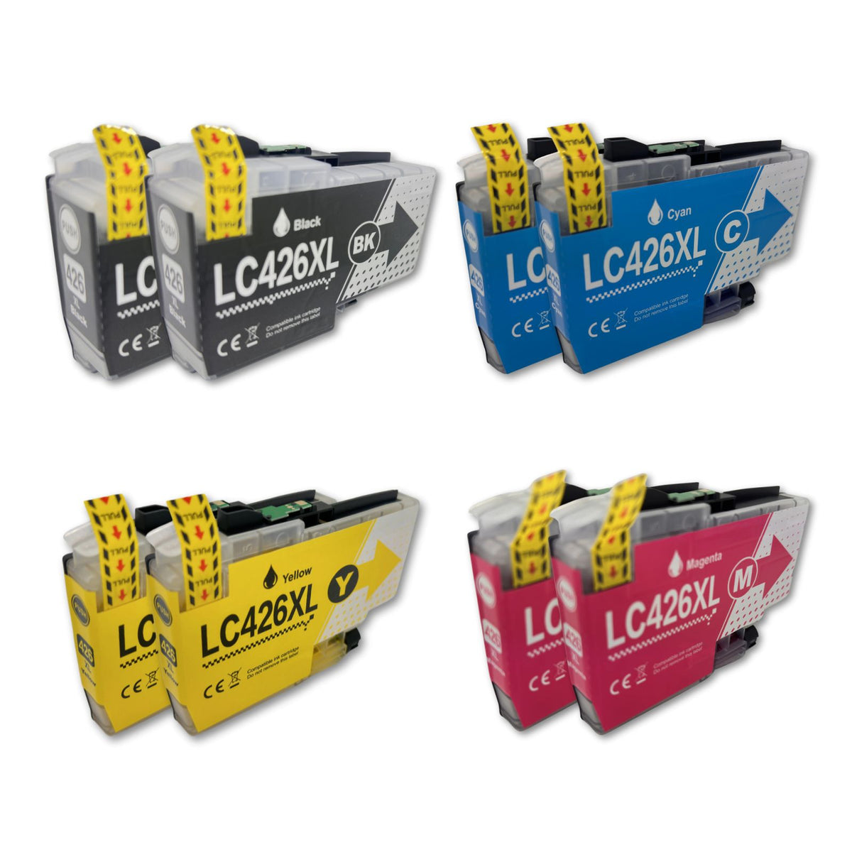 Kompatible Tintenpatrone XL für Brother MFC-J4340DWE - Black Cyan Yellow Magenta - 8er Set