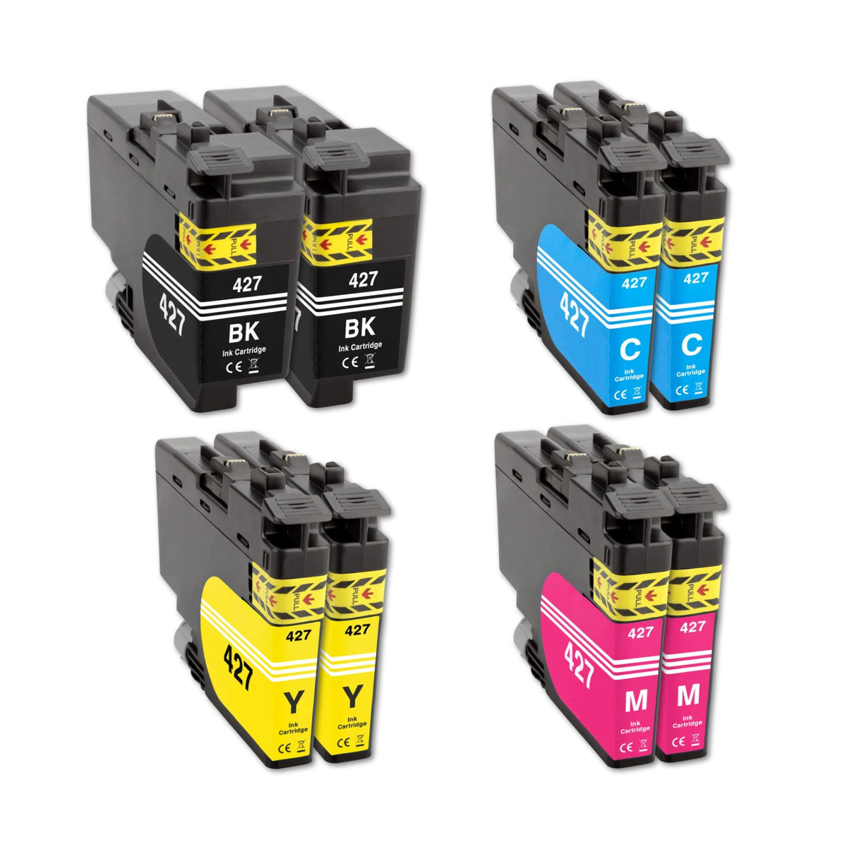 Kompatible Tintenpatrone für Brother MFC-J6955DW - Black Cyan Yellow Magenta - 8er Set