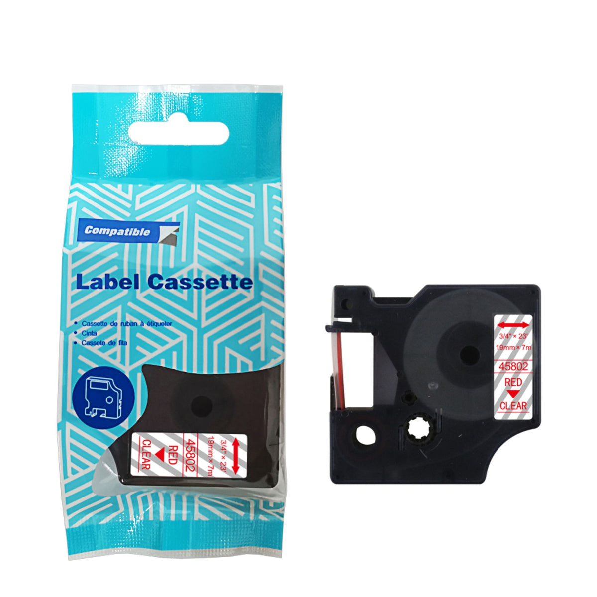Alternatives Etikettenband zu Dymo D1 45802 Beschriftungsband