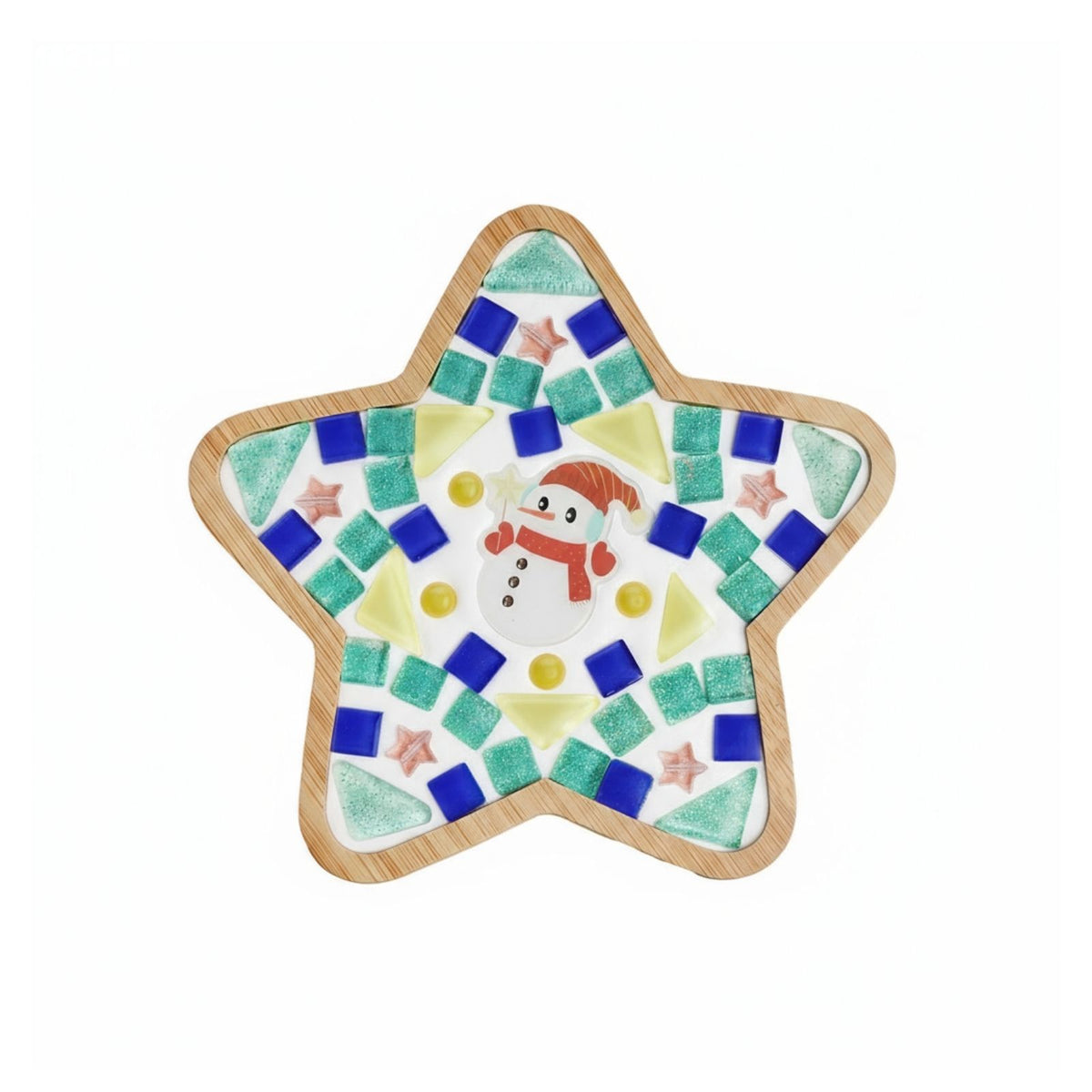 DIY-Mosaik-Bastelset Schneemann Mosaik-Untersetzer Stern-Untersetzer