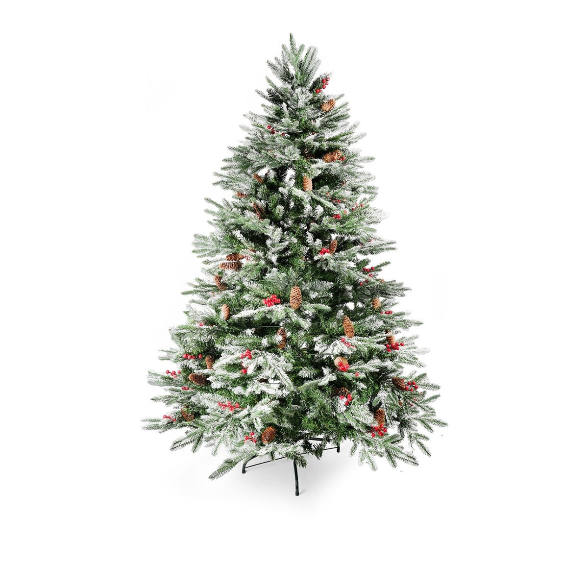 Weihnachtsbaum 210cm mit Schnee Christbaum Tannenbaum Kunsttanne