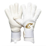 Fussballhandschuhe Invictus White Gold Gr. 8 Torwart Goalie Handschuhe