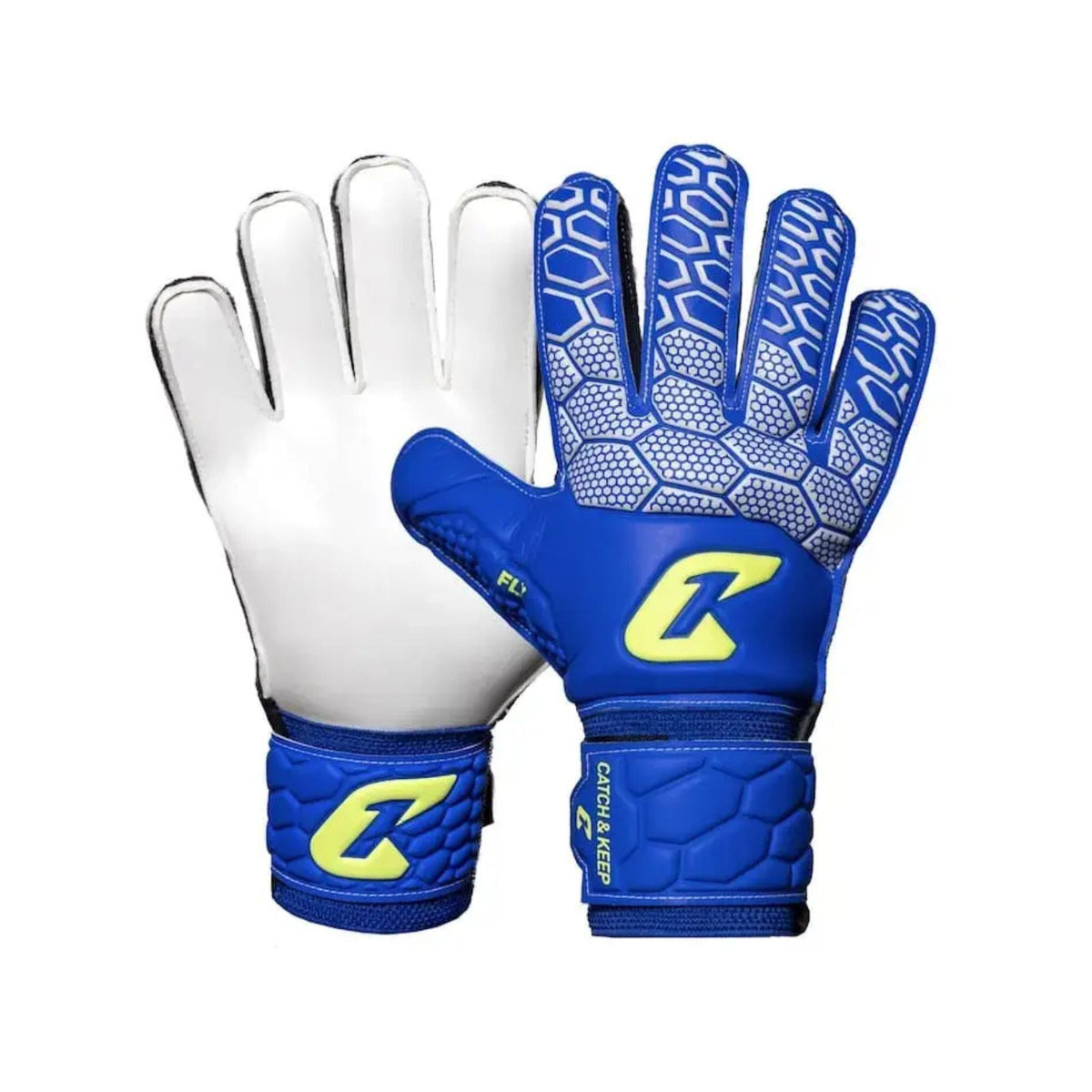 Fussballhandschuhe Fly Kids Blue Soul Gr. 4 Torwart Goalie Handschuhe