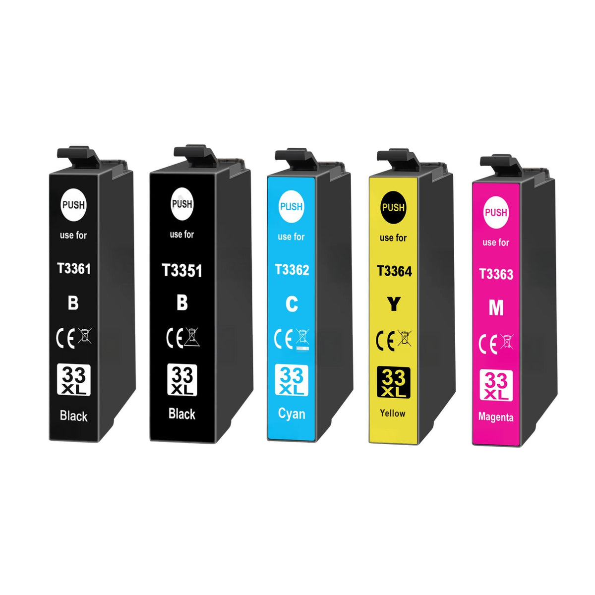 Kompatible Tintepatrone XL für Epson Expression Premium XP-7100 - Photo Black - Black Cyan Yellow Magenta - 5er Set