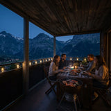 LED-Hanfseil-Dekoleuchte 5m Gartenbeleuchtung Solarleuchte Gartenlicht