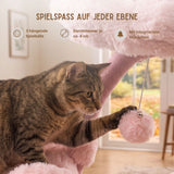 Kratzbaum mit Blüten Kletternbaum Katzenbaum Katzenspielzeug