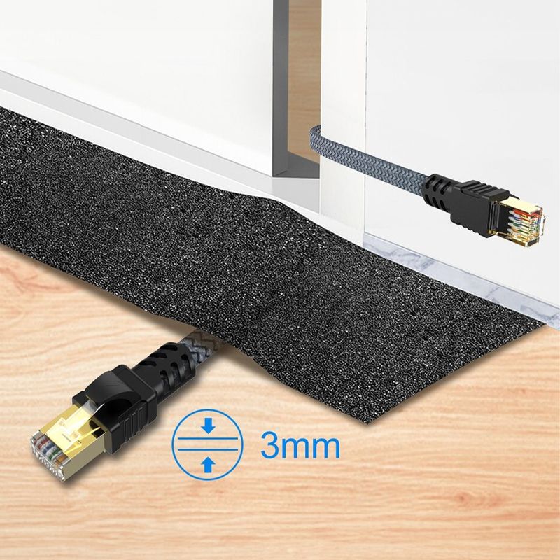 3m Netzwerkkabel Flachkabel Ethernet LAN Kabel RJ45 Cat. 7 UTP