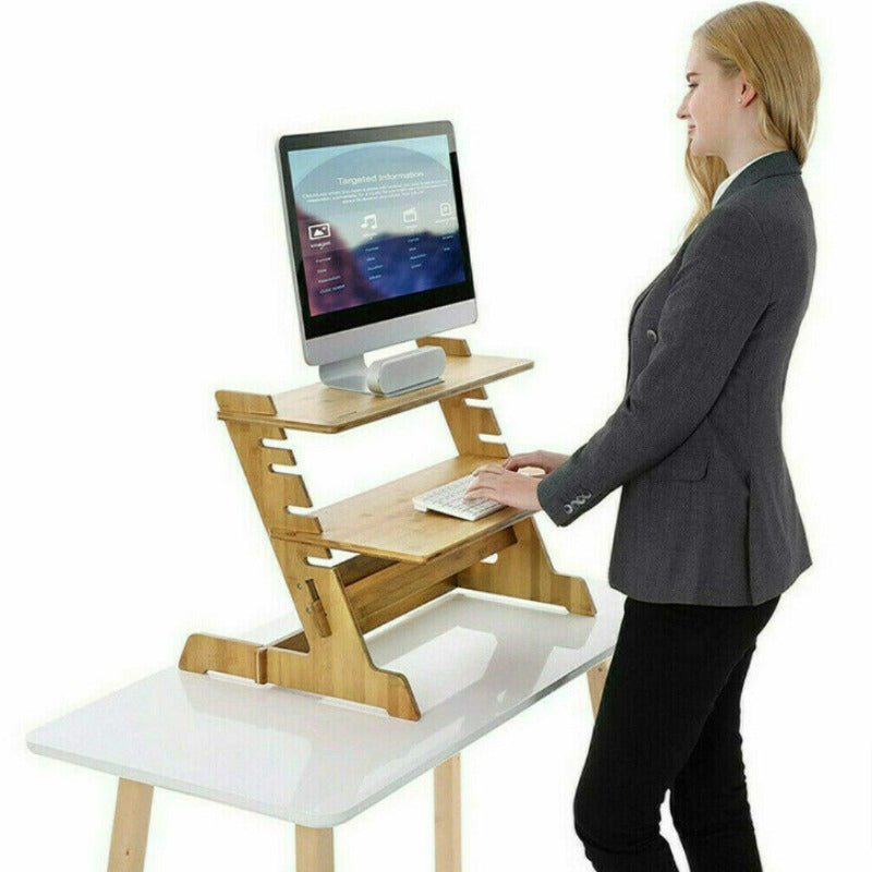 Ergonomische Tischpulterhöhung Laptop-Tisch mobiler Steh-Arbeitsplatz