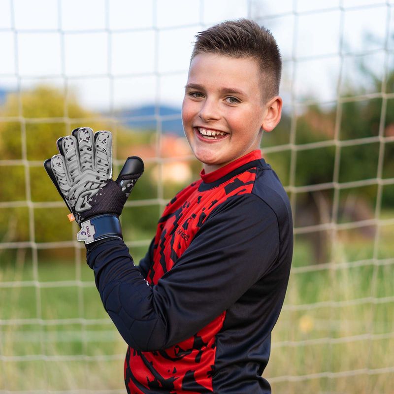 Fussballhandschuhe Kralle Splash Gr. 6 Grau Torwart Keeper Goalie Handschuhe