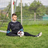 Fussballhandschuhe Kralle Protector Gr. 7 Blau Torwart Keeper Goalie Handschuhe