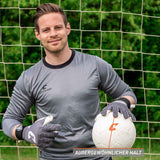 Fussballhandschuhe Fly Grey Soul Gr. 11 Grau Torwart Keeper Goalie Handschuhe