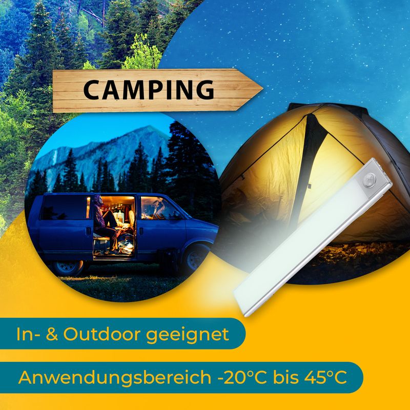 Lichtleiste Nachtlicht Leuchte Lampe Licht Bewegungsmelder LED