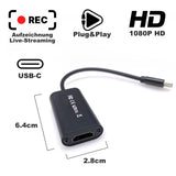 USB-C zu HDMI Game Video Capture Card Adapter USB-C HDMI Capture Card