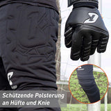 Torwarthose Flight Protection Gr. 164 Schwarz Fussball Goalie Torwart Trainingshose