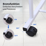 Kleiderständer Garderobenständer Herrendiener Roll-Kleiderständer